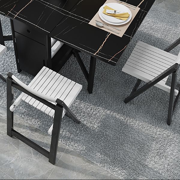 Contemporary Style Rectangle Furniture Trestle Base Dining Table (only Table)