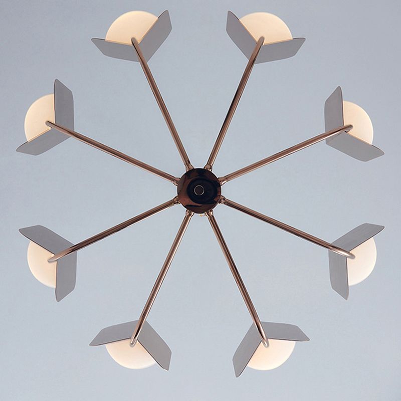 Postmodern Style Chandelier Light Metal Acrylic Pendant Light for Living Room