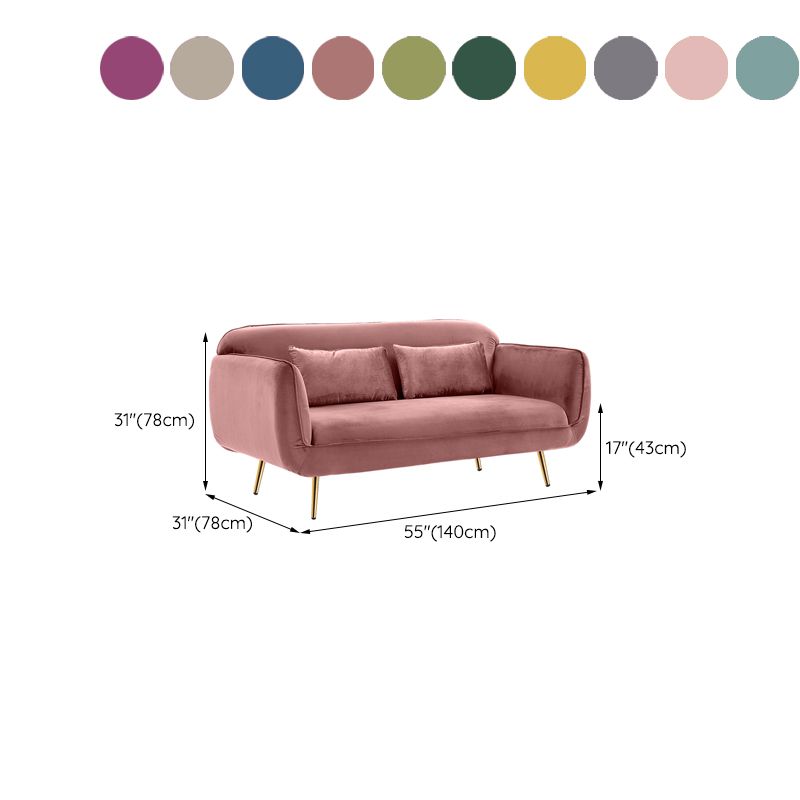 30" Wide Scandinavian Sofa Bed Fabric Cushions Seating with Pillows