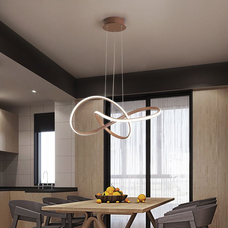 Twist lampadario a pendente a sospensione Minimalistic Metal Dining Room lampada appesa