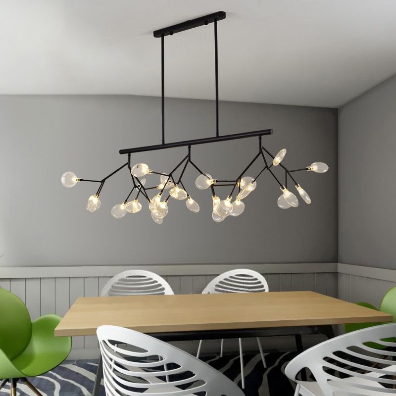 Luce a ciondolo a LED LED OMAGGIO Firefly Simpless Glass Dining Room Isola Hanging Light