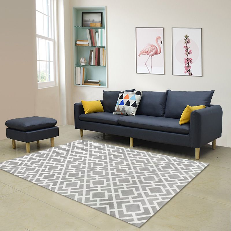 Fabric Pillow Top Arm Sectional Sofa 31.5"High Cushion Back Sofa with Slipcover