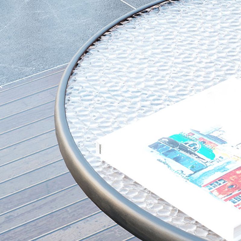 Zeitgenössischer runder Esstisch klaren, temperamentvoller Glas Tisch mit Sockelbasis