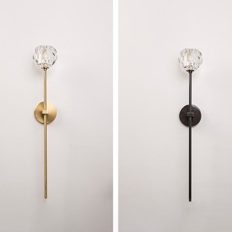 1-Light Geometric Wall Lamp Fixtures Modern Style Metal Wall Mounted Light Fixture