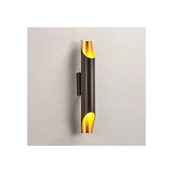 Pipe d'or / noir / blanc Lumière murale applique moderne 2/4 lumières Lumière murale en métal pour le salon