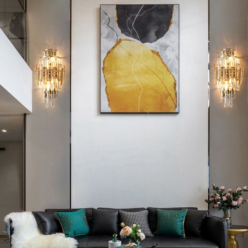 Crystal Shade Wall Light Fixture Modern Wall Light Sconce for Bedroom