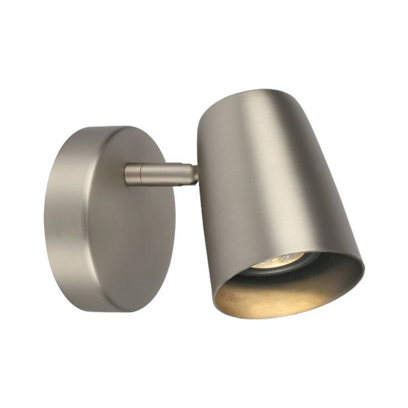 Modernism 2-Light Black/White/Nickel Wall Mounted Sconce Metallic Shaded Wall Light