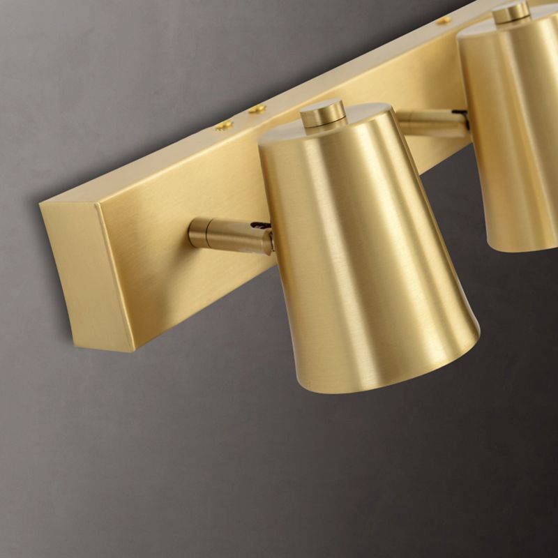 Cono a forma di parete leggera applique in metallo nordico monte da parete da parete lampada in oro