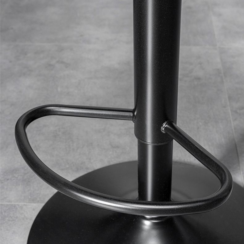 Contemporary Metal Kitchen Dining Room Armless Stool Adjustable Height Barstool