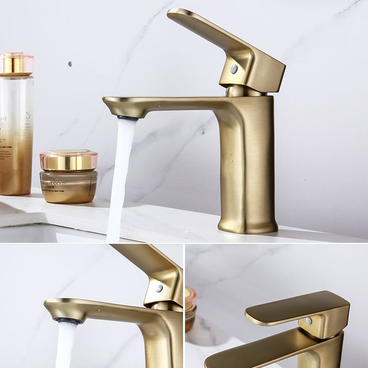Modern Sink Faucet Pure Color Copper Vessel Sink Faucet for Bathroom
