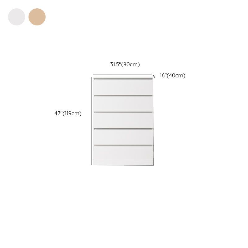 Contemporary Storage Chest Bedroom Engineered Wood Chest with Drawers