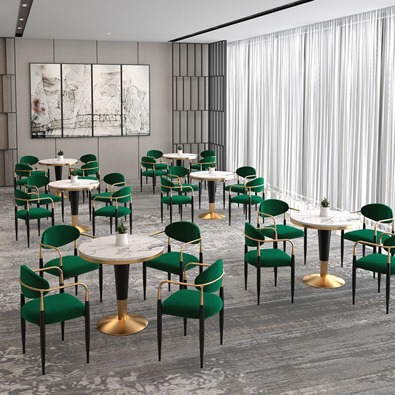Glam Style Sintered Stone Dining Set 1/2/4/5 Pieces Dining Set for Dining Areas
