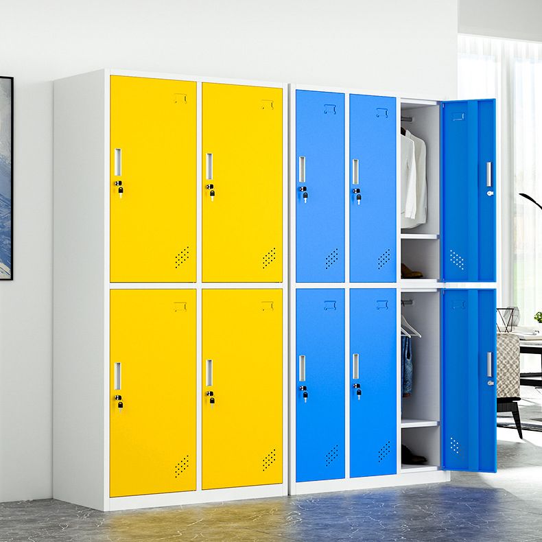 Hinged Wardrobe Armoire Metal Contemporary Wardrobe Cabinet for Bedroom