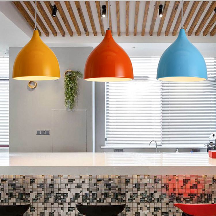 Nordic Creative Nut Shaped Hanging Lamp Aluminum 1 Head Dining Room Suspension Light