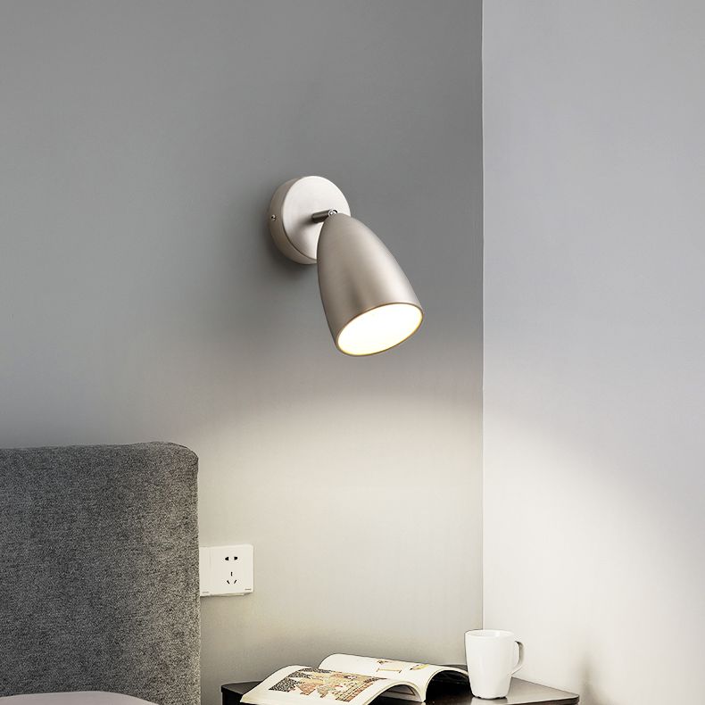 Contemporary Style Conical Wall Mounted Light Metal Bedroom Wall Mounted Lighting