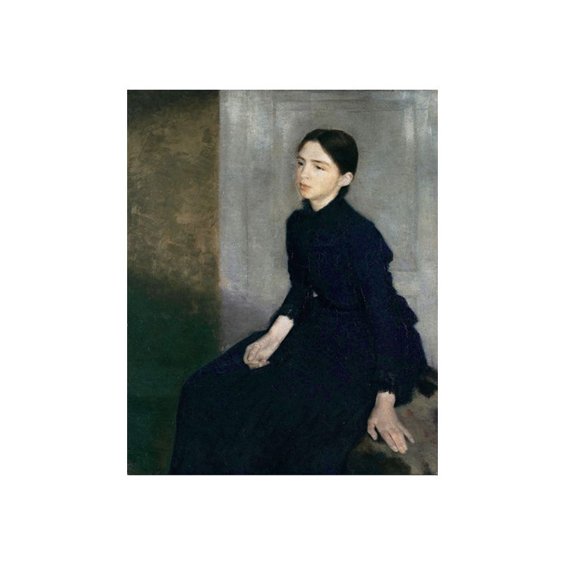 Painting Print Traditional Canvas Wall Art with Wilhelm Portrait of Woman in Black