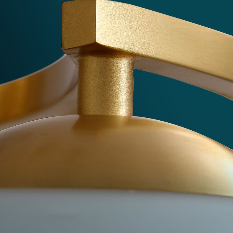 Lámpara de montaje de techo de vidrio esférico de estilo simple lámpara de montaje de techo blanco