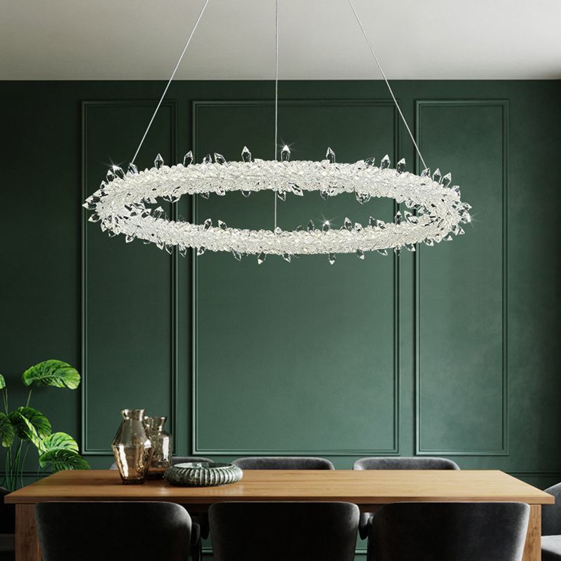 Lampade per lampadari a LEDELIE LED SIMPLICITÀ MODERNY GARLA LEDE LUMI DI CRIDURO CRIDUNGE PENDANTI PER RISTATO