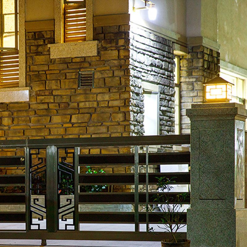 Modern Simple Aluminum Pillar Lamp Square Shape Pillar Light for Outdoor