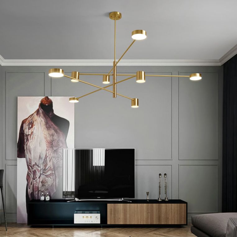 Acrylic Contemporary Pendant Lighting Fixtures Bronze Sputnik Hanging Lights