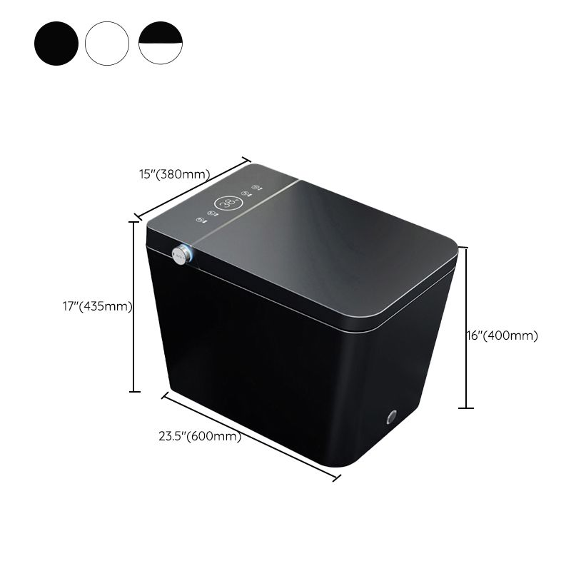 Modern Floor Mounted Flush Toilet Siphon Jet Urine Toilet with Heated Seat for Bathroom