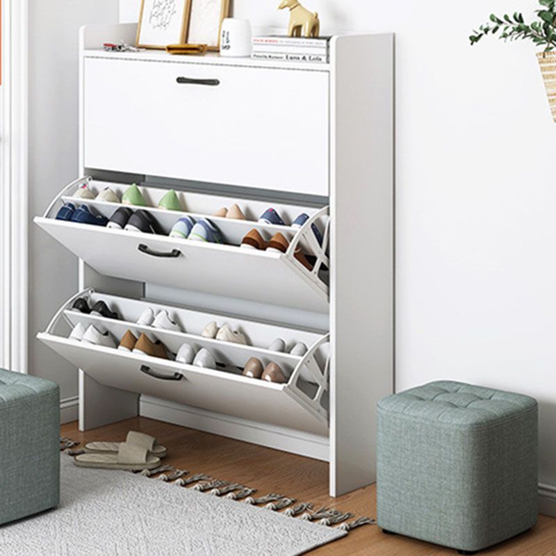 Solid Color Fabric Standard Stool Modern Simple Square Upholstered Stool