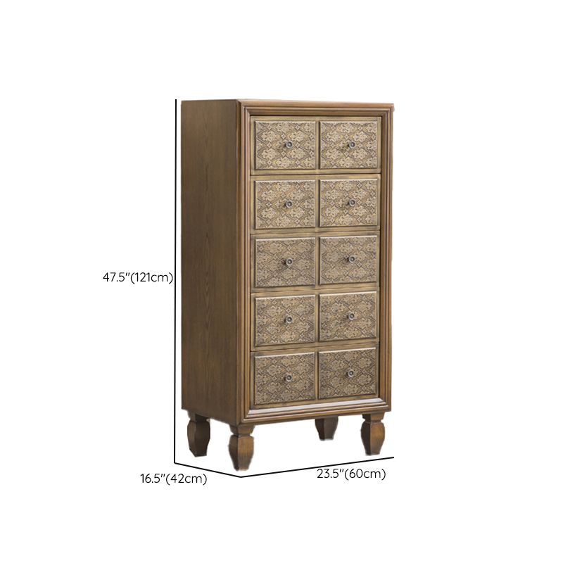 Traditional Storage Chest Solid Wood Storage Chest Dresser with 3/5/4 Drawers