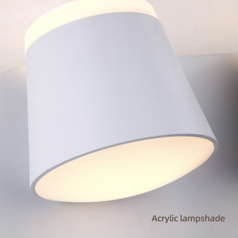 Modern Minimalist Style Half Cylinder Wall Light Sconces Acrylic Wall Lighting for Living Room