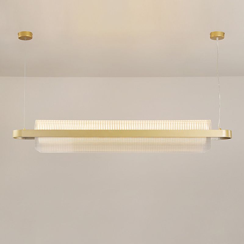 LED LED ACRYLIC LINEA LIGHT GOLD MODERN 1 LUGHT LUCHING Lights para comedor