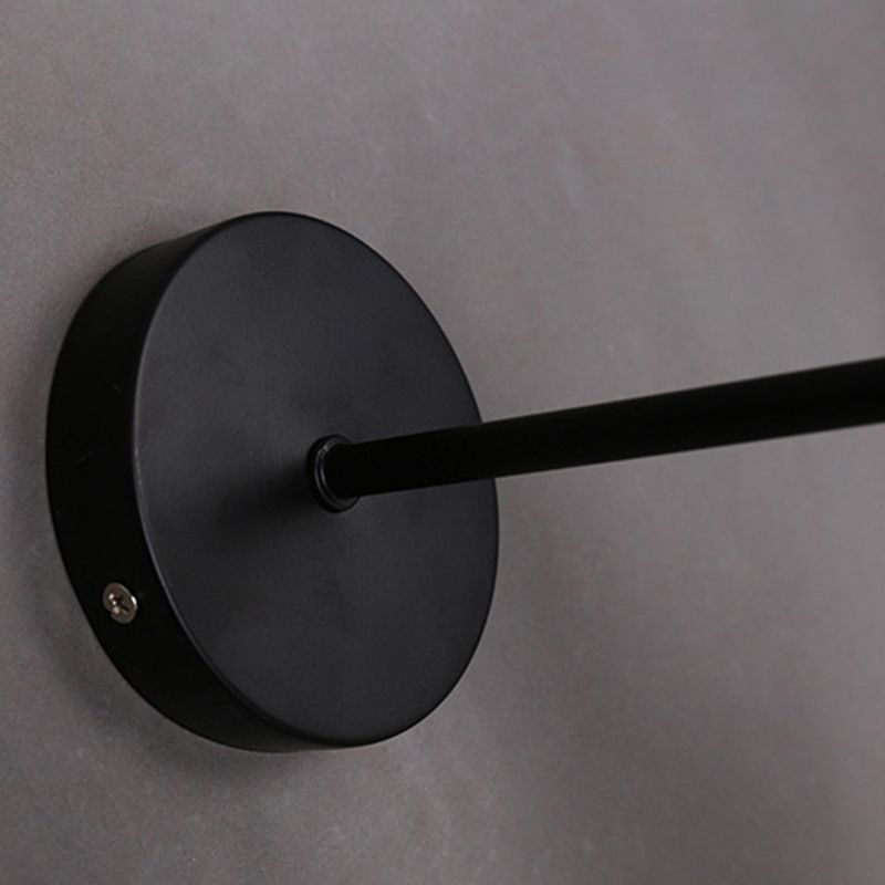 Geometric Wall Lighting Industrial Metal 1 Light Rustic Wall Sconces in Black