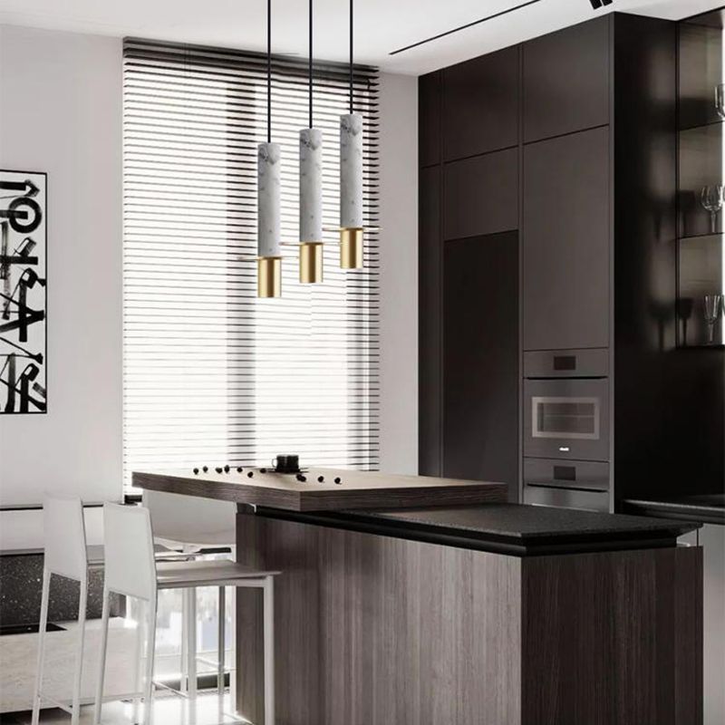 Stone Unique Shade Hanging Lights Modern Style 1 Light suspendu Mount Mount pour chambre à coucher