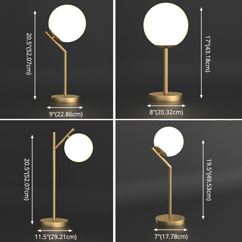 1-Licht globaler Tischlampe Modernes Glas Tischlicht
