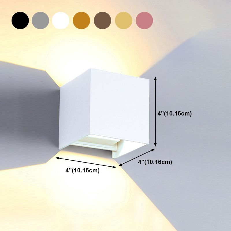 2 luces Ideas de iluminación de pared de metal de estilo de pared geométrico.