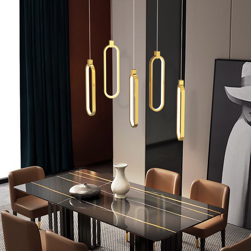 Apparecchi di illuminazione a sospensione circolare Postmoderna Luce sospesa in stile lusso