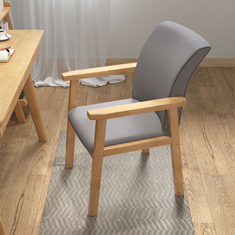 Fauteuil de salle à manger en bois de style contemporain, chaises latérales de cuisine d'intérieur de 18 pouces de large