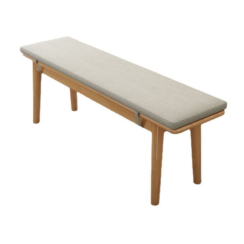 Modern Entryway Bench Cushioned Wooden Seating Bench , 12" Width