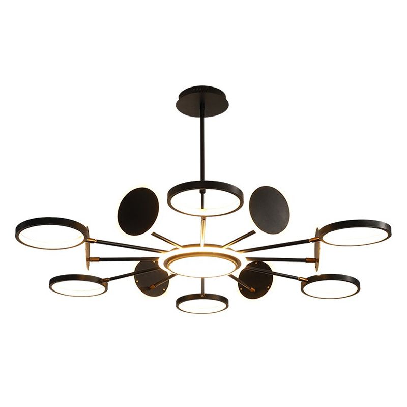 Circles Chandelier Pendant Light Nordic Metal LED Ceiling Pendant Light for Living Room