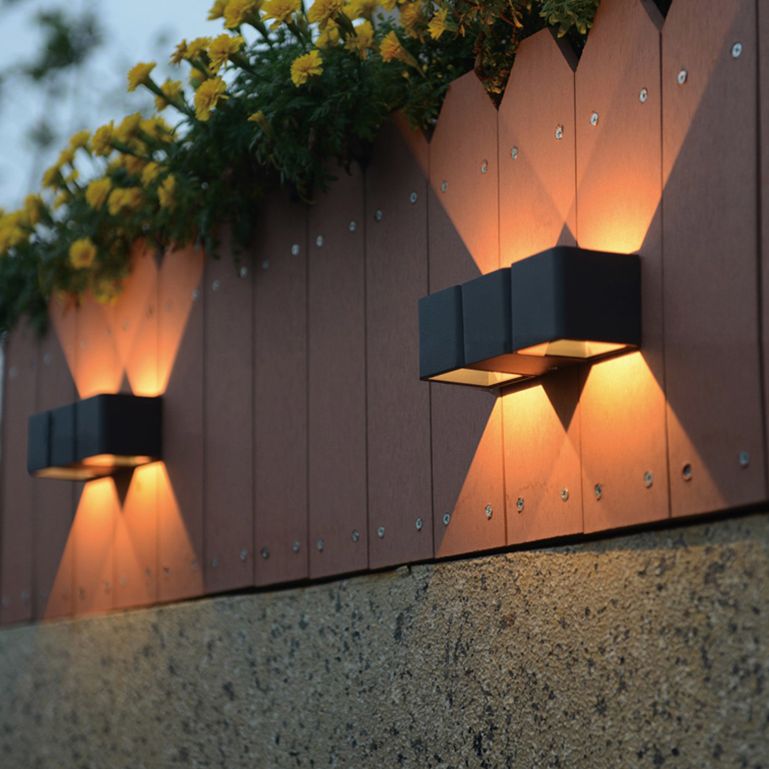 Modern Lighting Outdoor Sconces Disconce di lavatrice per la parete della casa con arte metallica