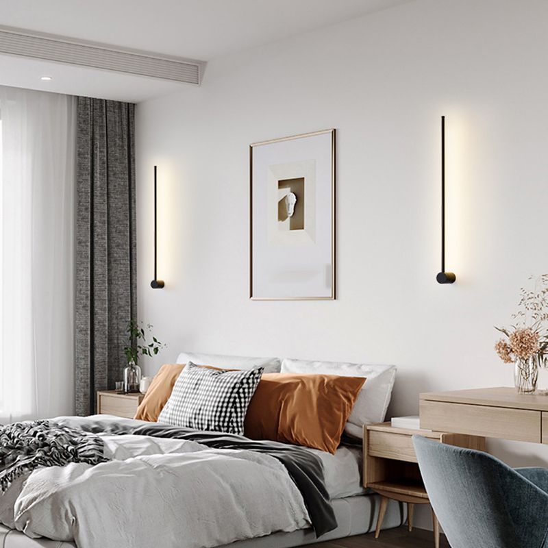 Moup de montant à bande longue lumière simple, application murale de surface LED simple pour le couloir