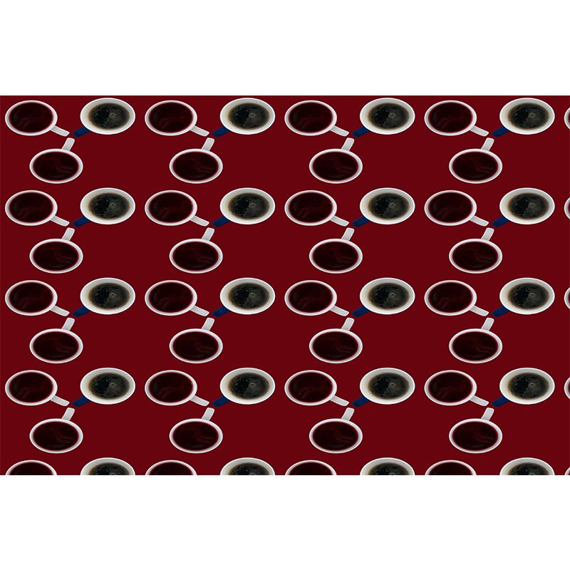 Coffee Drink Illustration Cafe Decoration Wall Paper Murals, Made to Measure