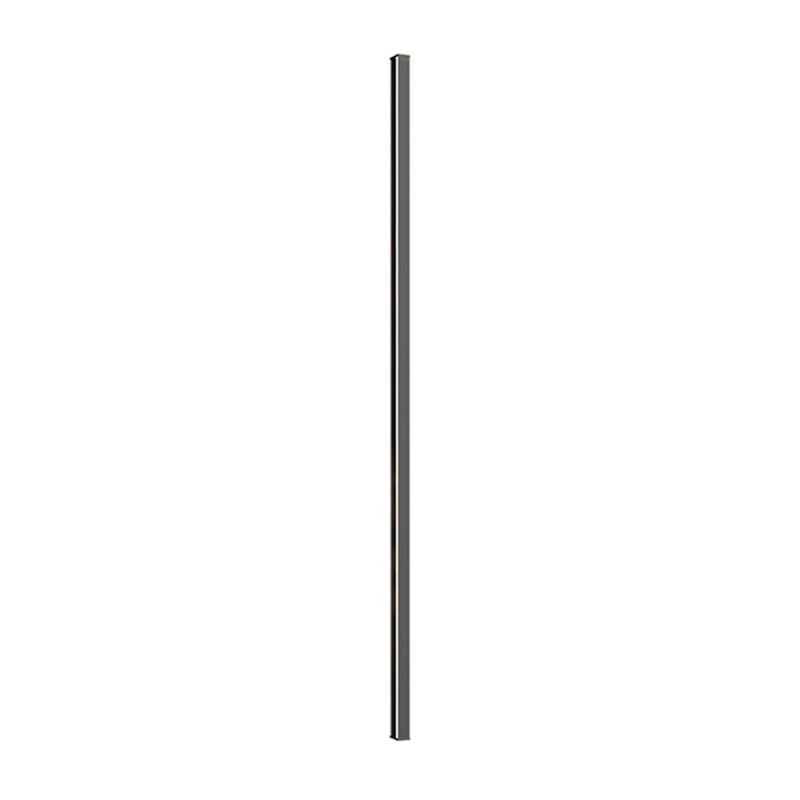 Linear Shade Metal Wall Sconce Modern Style 1 Light Wall Mounted Lighting in Black