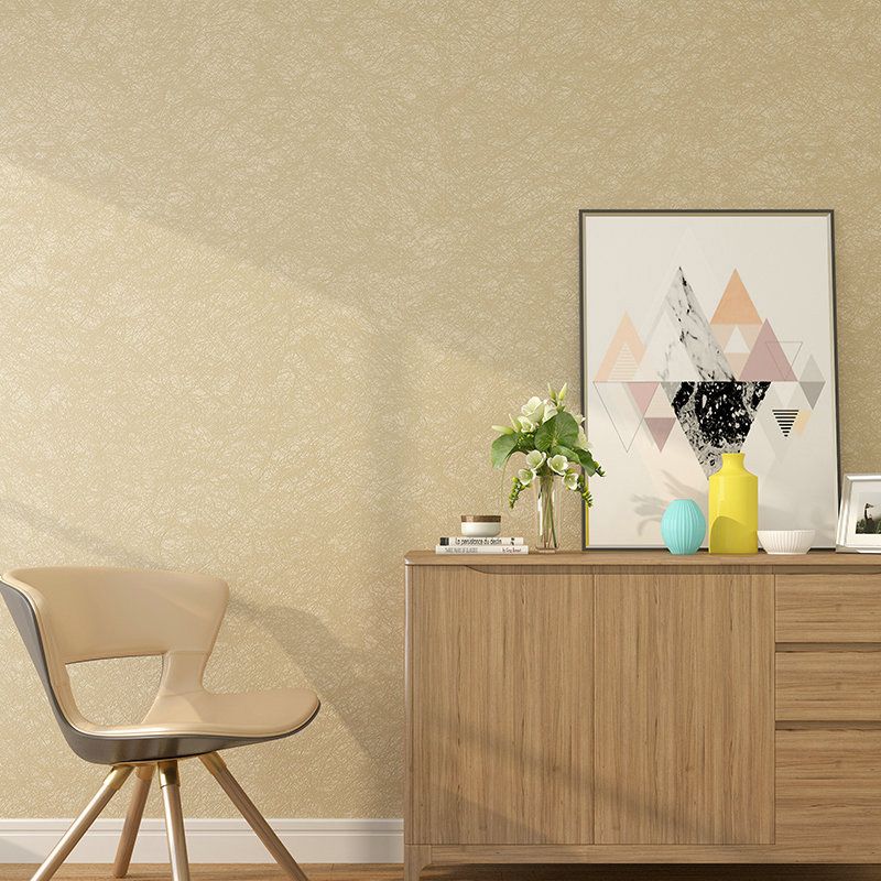 Moisture-Resistant Woven Wallpaper Roll Minimalist Wall Decor for Guest Room, 57.1 sq ft.