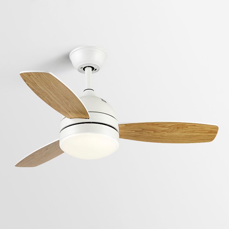 Metal Ceiling Fan Lighting Modern Style 1 Light Ceiling Fan Light for Bedroom