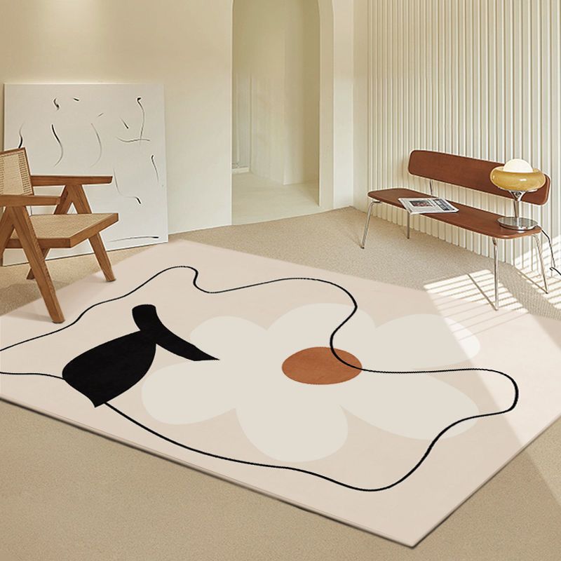 Morandi Color Aesthetic Soft Rug Rectangle Loom Rug for Bedroom