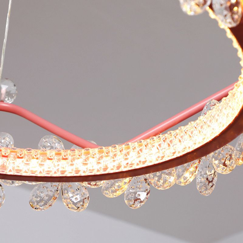 Ultra-moderne Kronleuchter-Leuchte-Kristall-Hang-Lampe mit hängenden Kabel für Schlafzimmer