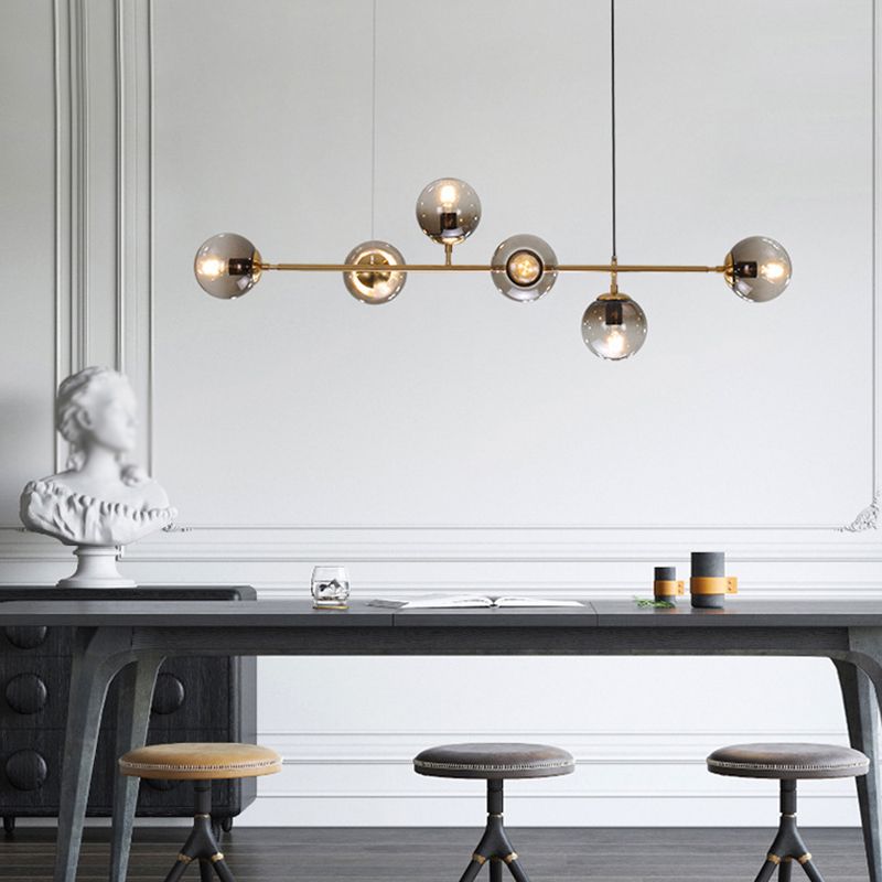 Modern Style Island Light Glass Hanging Light for Dining Room