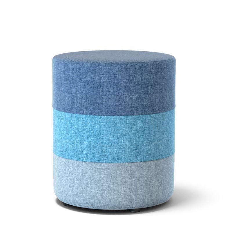 Solid Color Fabric Standard Stool Modern Style Simple Household Footstool