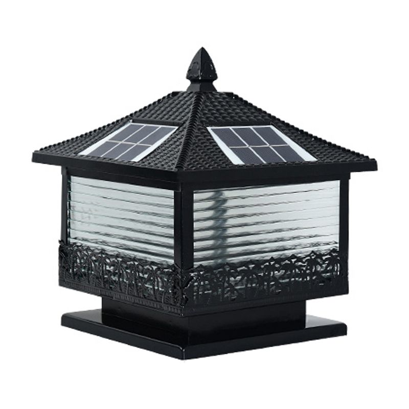 Modern LED Pillar Light Simple Solar Lighting Fixture for Garden