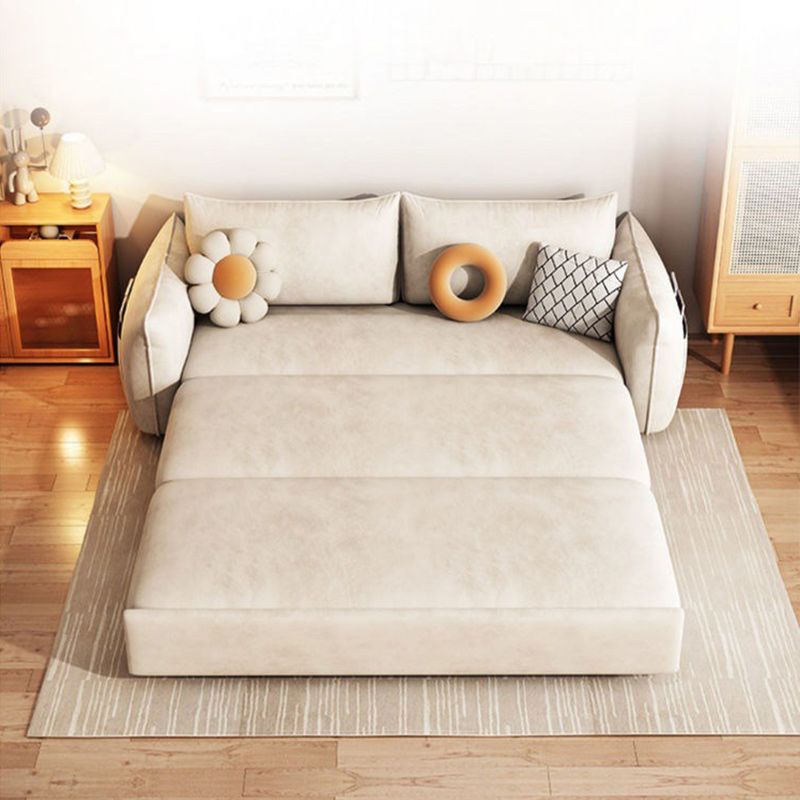 31" Wide Scandinavian Sofa Bed Pillow Included Folding Futon Sleeper Sofa