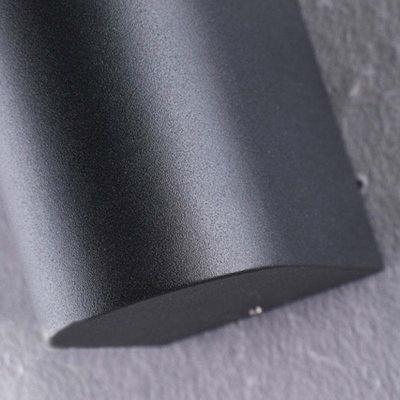 Stile moderno la lampada nera di scarpa da lampada geometrica in alluminio funce illuminazione sconde